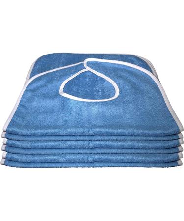 Bibs for Adults Adult Bibs for Eating 5PCS Absorbent Large Adult Bibs for Elderly Women Men Terry Cloth Bibs with Loop Closure Clothing Protectors - Buy Online on GoSupps.com