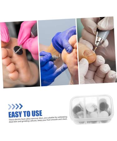 216 Pieces Nail Polishing Sheets Toe Remover Pads Round Pedicure Heads Tool Electric Pads for Large Toes Double Purpose Drilling - Buy Online on GoSupps.com