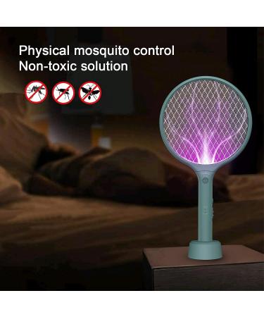 Endbug Electric Fly Swatter Rechargeable, 2 in 1 Bug Zapper Racket Rechargeable with Stand, Mosquito Fly Zapper USB Charging for Indoor Bedroom, Kitchen, Patio rechargeable + UV - Buy Online on GoSupps.com
