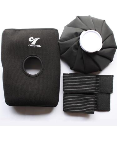 Creatrill Reusable Hot Cold Therapy Ice Bag with Neoprene Core Wrap - Portable Pain Relief Pad for First Aid, Compression Sleeves Included - Buy Online on GoSupps.com
