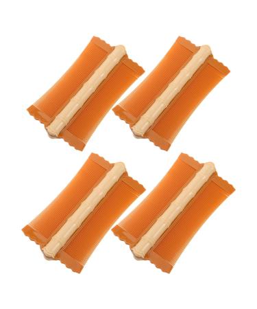 4 Pi ces Lot de 4 Peignes Doubles Face Antipelliculaires pour Animaux et Cuir Chevelu Peigne Dents Fines en Bambou Couleur Abricot Outil de Toilettage pour liminer Pellicules