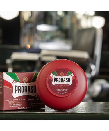 Proraso Shaving Soap in Red Bowl | Premium Grooming Essential - Buy Online on GoSupps.com
