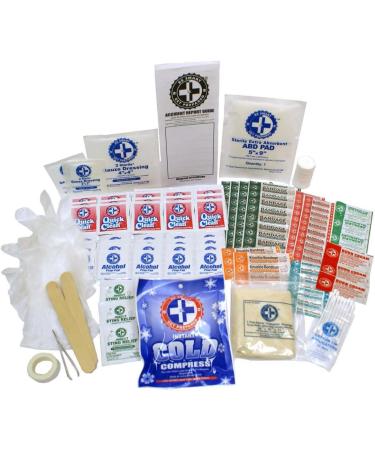 125pc Emergency First Aid Kit for Home, Office, Car, School - FSA HSA Eligible - Buy Online on GoSupps.com
