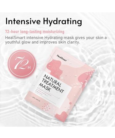HealSmart 5 Pack Facial Mask - Deep Hydrating & Brightening Sheet Masks for All Skin Types - Made in Korea - 5 Count - Buy Online on GoSupps.com