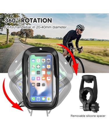 Shop LKEVREG Waterproof 360 Rotatable Mobile Phone Holder for Motorcycles & Bikes | Fits 4.5-6.7 Inch Smartphones - Buy Online on GoSupps.com