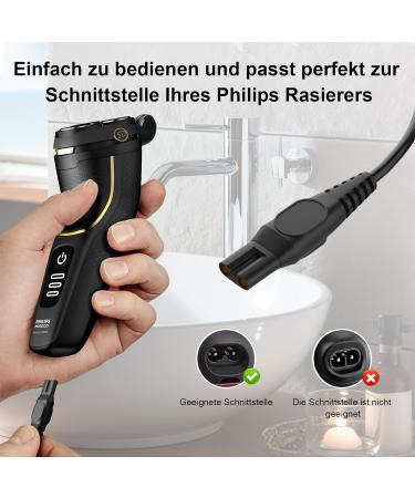 15V Charging Cable for Philips Norelco HQ8505 9000 7000 3000 Series - Shaver Power Supply S5050 QT4022 Kabel Speed XL Charger - Buy Online on GoSupps.com