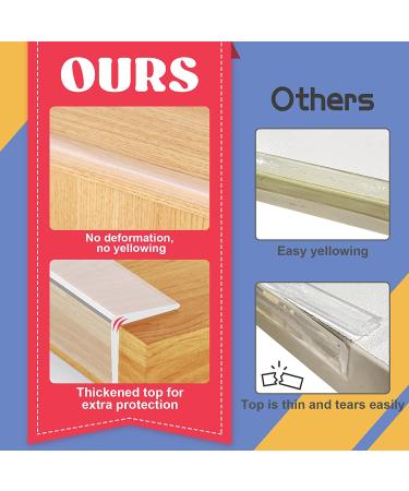 Baby Proofing  100% Silicone Edge Protector Strip  Soft Corner Protectors for Kids  6.6ft Pre-Tape Adhesive Corner Protectors for Furniture Against Sharp Corners for Cabinets  Tables  Drawers 0.6x0.6in width (6.6ft length) - Buy Online on GoSupps.com