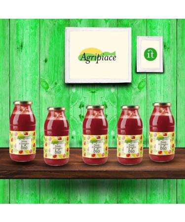 Agripiace organic tomato puree - box of 6 bottles 500 ml - Buy Online on GoSupps.com