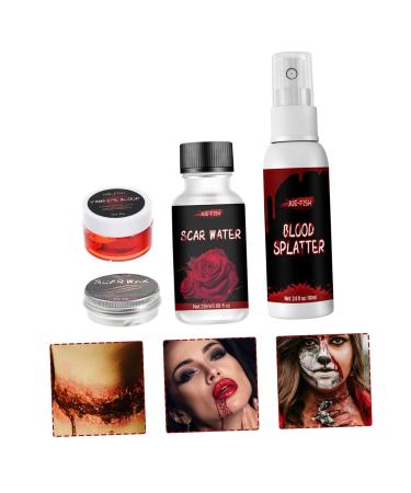 Shop Minkissy 5 Sets Scar Wax & Fake Blood - Premium Halloween Makeup & Props | Realistic Blood Gel for Parties & Decorations - Buy Online on GoSupps.com