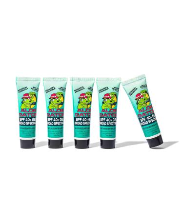 Aloe Gator SPF 40+ Gel Sunscreen 1 oz 5 Pack - Broad Spectrum Protection - Buy Online on GoSupps.com