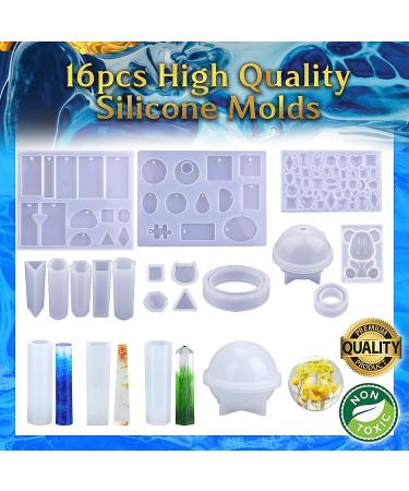 Zoncolor Epoxy Resin Silicone Molds Starter Kit - Jewelry Making & Home Decor Set - Buy Online on GoSupps.com