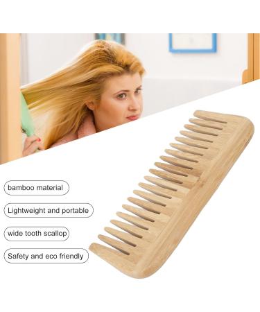 Wide Tooth Combm Large Hair Detangling Comb Flexible Structure Safety Eco Friendly Portable Wet Hair Comb Wooden Comb for Home Travel - Buy Online on GoSupps.com