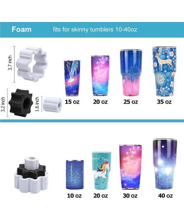 Cup Turner Tumbler Spinner Double Metal Frame Crafts - DIY Epoxy Machine with Silent Balance Shaft, Independent Switch - 2 Cups Black - Buy Online on GoSupps.com