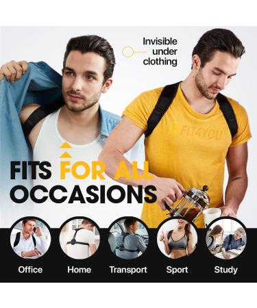 Invisible & Adjustable Posture Corrector for Women and Men - Clavicle Support Brace for Neck, Back, and Shoulder Pain Relief - Buy Online on GoSupps.com