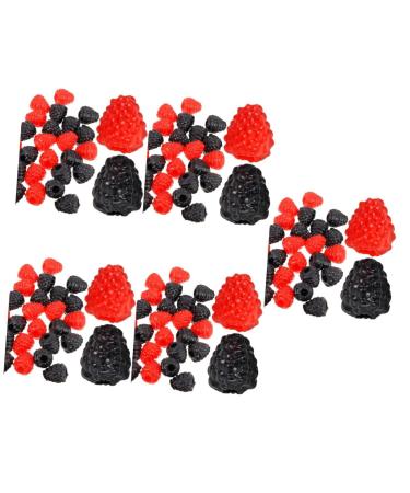 Alipis 150 Pcs Simulated Raspberry Ornaments Home Decor Raspberry Shaped Decoration Models Artificial Raspberry Photo Prop Raspberry Artificial Fruits Household Toy Soft Pvc Child As Shownx5pcs 2.50X2.00X2.00CMx5pcs