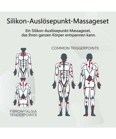 Dongshen Triggerpunkt Presser Set - Ultimate Massage Device for Muscle Pain Relief in Shoulders Neck Arms Back & Legs - 3 Versatile Triggers - Ideal for Floor & Wall Use - Blue - Buy Online on GoSupps.com