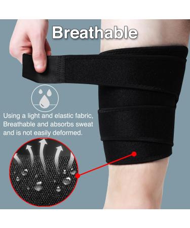 Goosom Thigh Protection Bandage - Adjustable Compression Support with Velcro Fastener | Prevent Muscle Strains T45c - Buy Online on GoSupps.com