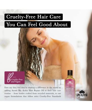 Ayumi Bio Active Repair Hair Oil - Natural Treatment for Dry, Damaged and Frizzy Hair - Organic Hydration for Men, Women and Kids - Buy Online on GoSupps.com