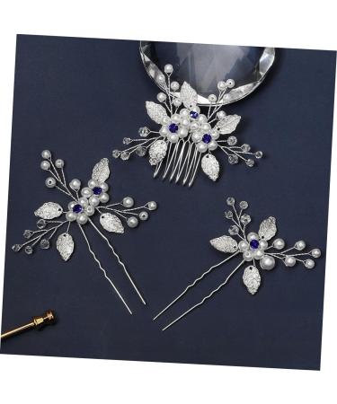 Angoily 5 Sets Bridal Wedding Comb Banquet Hair Accessory Bridal Hair Clip Bridal Hair Comb Bride Hair Fork Wedding Hair Clip Decorative Hair Combs Flower Women's Beautiful Hair up Zircon - Buy Online on GoSupps.com