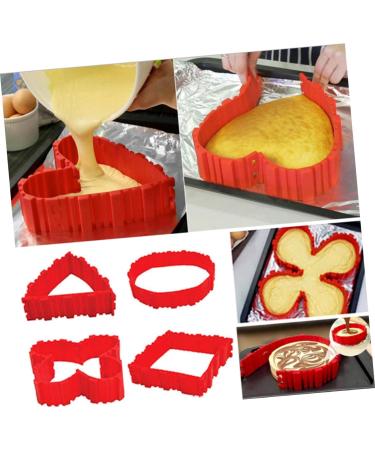 Zerodeko Silicone Molds Bake Mold Cake Mold Tart Mold Dessert Mold Durable Mold Silicone Cake Molds Chocolate medium Red - Buy Online on GoSupps.com