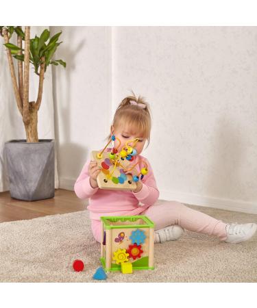 Top Bright Motoric Cube 5-in-1 Wooden Activity Game Center for Kids 1 Year & Up | Educational Gifts for Boys & Girls - Buy Online on GoSupps.com