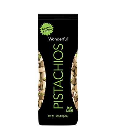 Wonderful Pistachios Roasted and Salted 16 Ounce Bag - Buy Online on GoSupps.com