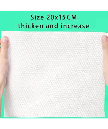 100% Cotton Drying Towels - 100 Pieces of Soft Baby Face Towels Thick Moist & Dry Cloths for All Skin Types - Fleece Fabric (20x15cm) | International Shipping - Buy Online on GoSupps.com
