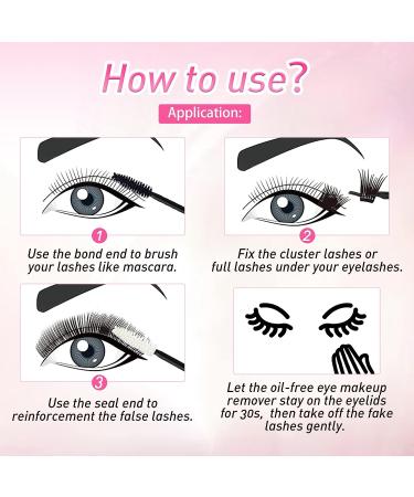 Cluster Lashes Glue | Strong Hold Individual Bond for 72 Hours | Waterproof and Clump-Resistant | Lash Extensions Glue - Buy Online on GoSupps.com