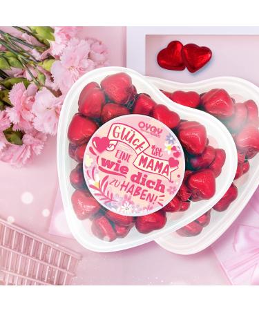 Oyoy Mother's Day Gift: 500g Milk Chocolate Hearts in Heart-Shaped Gift Box - Perfect Mother's Day Gifts for Mom - Buy Online on GoSupps.com