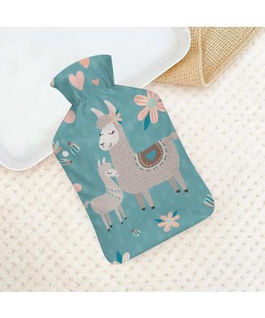 Alpaca Hot Water Bottle with Plush Cover - Warm Hand Warmer for Adults & Kids - 26.5x15.3cm - International Shipping Available - Buy Online on GoSupps.com