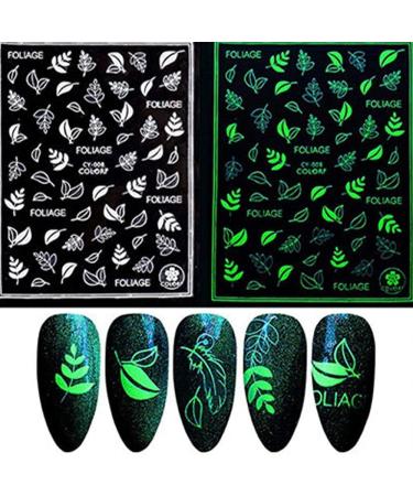 4 Sheets 3D Fashion Easy to use Flower And Animal Images Glows Art Decoration Fake nail stickers(CY001) - Buy Online on GoSupps.com