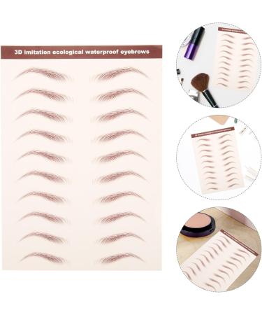  Beavorty Beavorty 3 Sheets 4D Eyebrow Tattoo Stickers Temporary Eyebrow Transfer Stickers Resembling Hair Peel Off Makeup Stickers - Buy Online on GoSupps.com