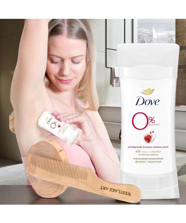 0% Aluminum Free Deodorant Stick 2.6 Oz - Pomegranate & Lemon Verbena | Long-Lasting Odor Protection | Non-Irritating Underarm Deodorant - Pack of 3 with Wooden Comb - Buy Online on GoSupps.com