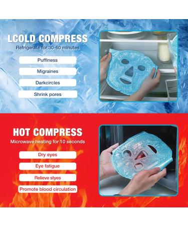 Cool Relief: Cliunt 3-Piece Eye Mask Set - Reusable Gel Masks for Migraine Relief Swollen Eyes & Dark Circles - Hot & Cold Therapy - Buy Online on GoSupps.com