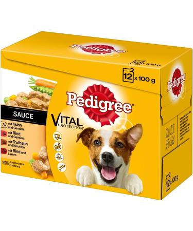 Pedigree Adult Wet Dog Food in Sauce 12 Sachets (12 x 100g) - Buy Online on GoSupps.com