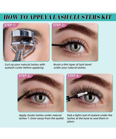 Lash Extension Kit Daybreak Lash Clusters kit Lash Bond and Seal Eyelash Remover and Lash Applicator for Diy Lash Extension Kit at Home by AMZGlRL(Daybreak D-Mix8-16mm kit) 1 count (Pack of 1) Daybreak - Buy Online on GoSupps.com