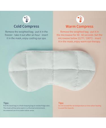Mr. Sandman Weighted Eye Mask - Hot/Cold Therapy for Migraines, Headaches, Puffy Eyes - Universal Size - Buy Online on GoSupps.com
