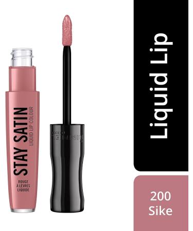 Rimmel London Stay Satin Liquid Lipstick 200 Sike 5.5 ml (Pack of 1) - Buy Online on GoSupps.com