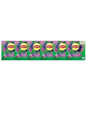 Lipton Th Vert Aromatis Infusion Froid ou Chaud Go t Myrtille & Mure Bien Etre Ingr dients d'Origine 100% Naturelle 120 Sachets Pyramid