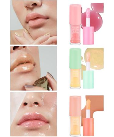 6 Pack Moisturizing Lip Oil for Girls - Soothing Clear Hydrating Lip Balm for Dry Lips - Non-Sticky Glossy Texture - Buy Online on GoSupps.com