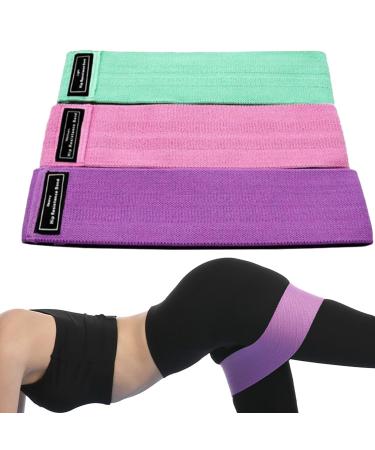 Resistance Bands Set - 3 Resistance Bands for Working Out | Stretch Fitness Bands Non-Slip Resistance Exercise Bands | Exercise Loop Bands Workout Bands Exercise Stretch Bands for Women Men