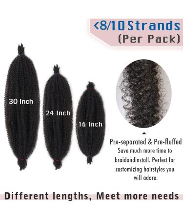 Xtrend 30 Inch Pre-Separated Springy Afro Twist Hair 8 Packs Spring Twist Hair For Distressed Soft Locs Copper Red Synthetic Hair Extension For Women (8 Strands/Pack 350#) 30 Inch (Pack of 8) 350# - Buy Online on GoSupps.com