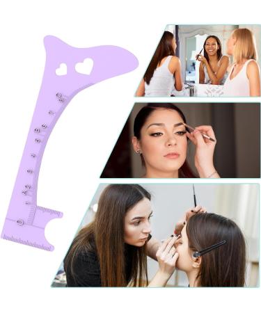 Brow Ruler | Silicone Brow Makeup Template - Brow Positioning Ruler Makeup Guide Tool Professional Quick Eye Makeup Tool Purple - Buy Online on GoSupps.com