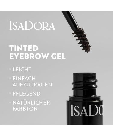 Isadora IsaDora Eyebrow Gel with Precision Brush - Easy Setting and Long Lasting Result - For Defined Full Brows - Eyebrow Laminating - Medium Brown Eyebrow Gel - Buy Online on GoSupps.com