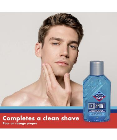 Aqua Velva Cooling Mens After Shave Ice Sport Vitamin E and Pro Vitamin B5 Soothes Cools and Refreshes Skin 200 mL - Buy Online on GoSupps.com