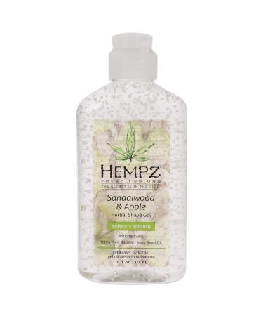 Hempz Fresh Fusions Sandalwood and Apple Herbal Shave Gel Unisex Shave Gel 6 oz