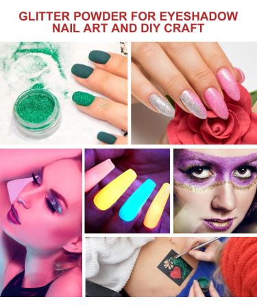 Kids Temporary Glitter Tattoo Kit - 26 Body Glitter, 2 Glitter Glue, 5 Tattoo Stencil Sheets, 5 Makeup Brushes, 6 Fluorescent Powder Rhinestone Stickers - For Face, Hair, Nail, Eye - Makeup Set - Buy Online on GoSupps.com
