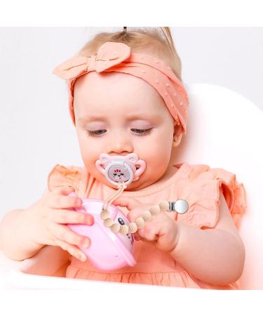 Pacifier Clips Holder Set - Silicone Teething Soothie Toy for Baby Boys and Girls | 3-Piece with One Piece Design | Perfect Baby Shower or Birthday Keepsake Gift - Buy Online on GoSupps.com