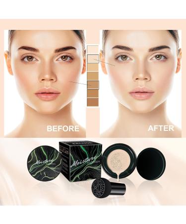 New Mushroom Head Air Cushion CC Cream Air Cushion CC Cream Mushroom Head Air Mushroom Head CC Cream Foundation Long-Lasting Matte Waterproof Moisturizing Concealer (A-03# Dark Skin) - Buy Online on GoSupps.com