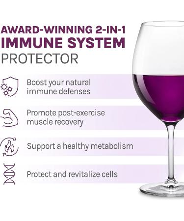 Reserveage 500mg Resveratrol with Pterostilbene | Antioxidant Supplement for Cardiovascular Health | Supports Healthy Aging | 60 Capsules - Buy Online on GoSupps.com